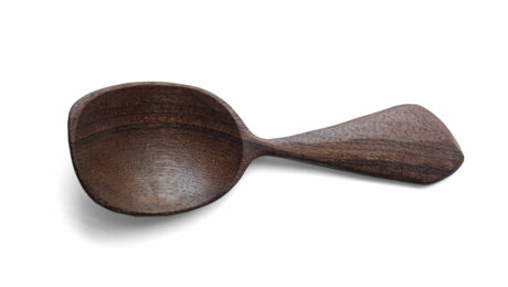 dark wooden handcarved spoon